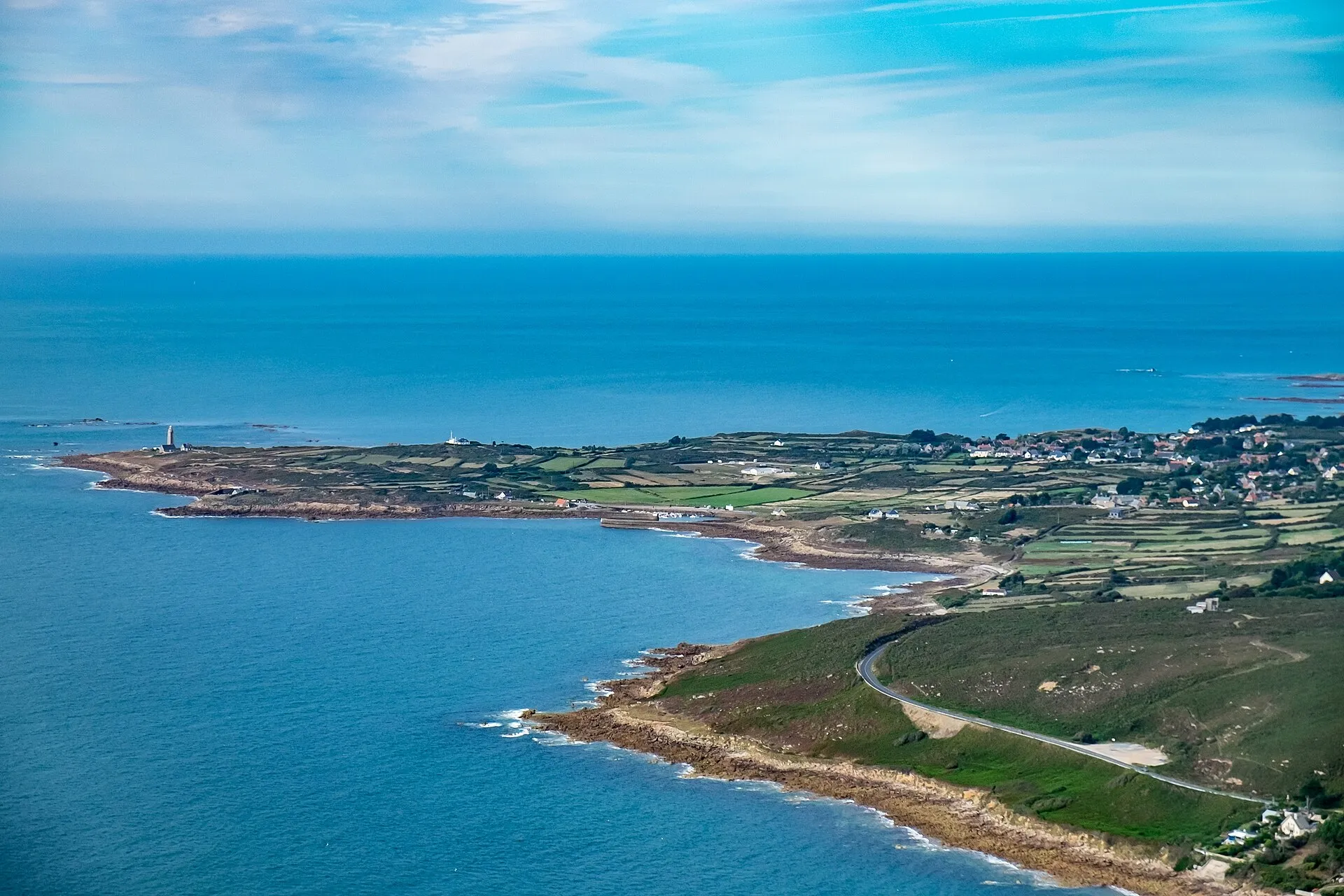 Le cap Lévi et la pointe du Bruley, à Fermanville, dans la Manche
